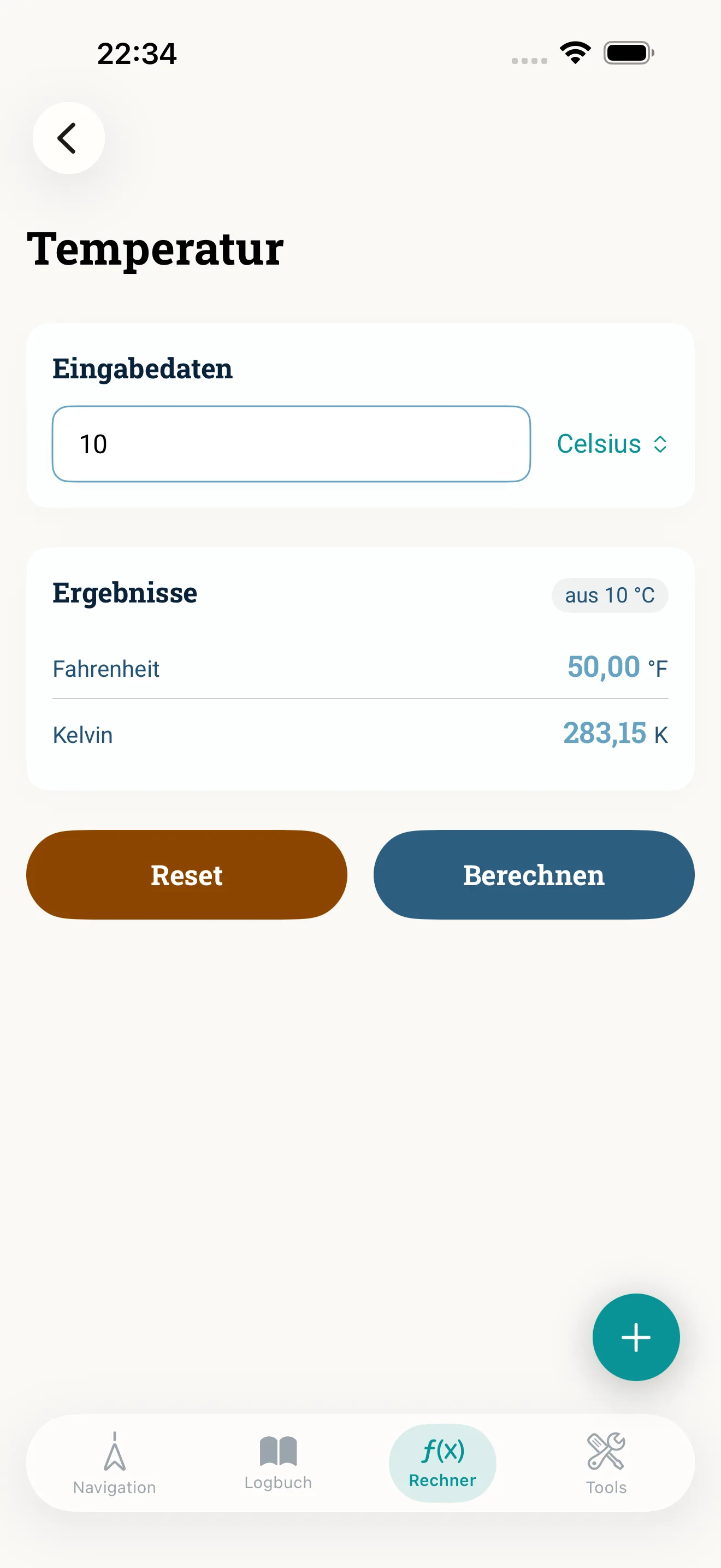 So sieht das in der App aus